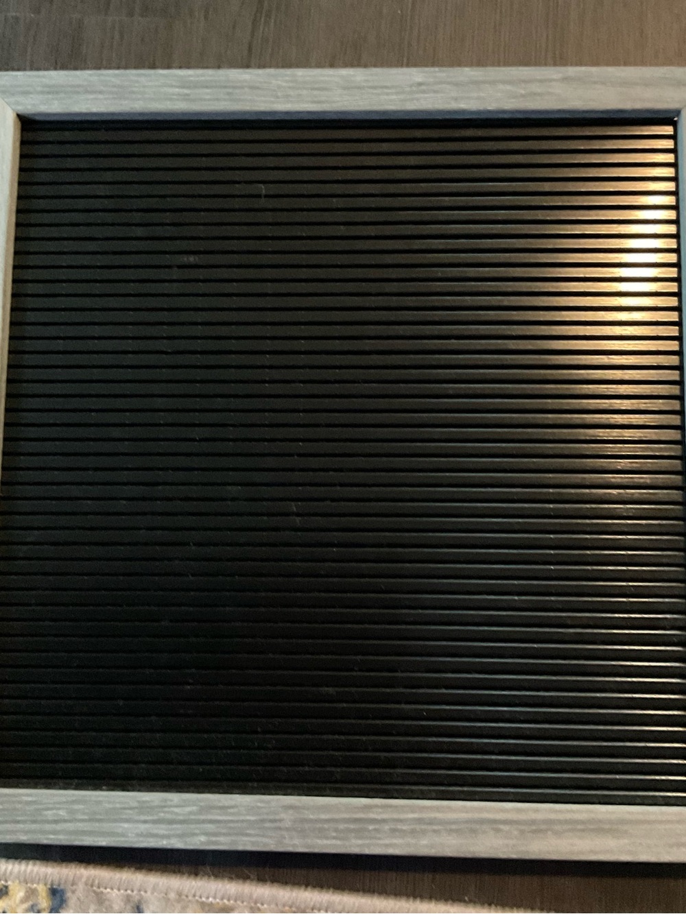 Classic Black Letter Board with Light Wood Frame